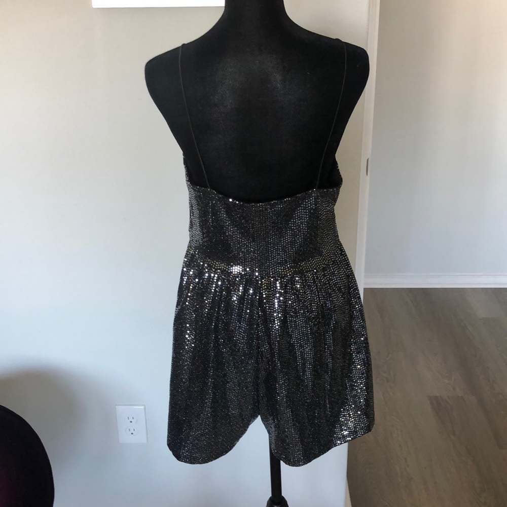 Black/Silver Sequin Short Set - image 3